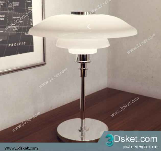 Free Download Table Lamp 3D Model 060