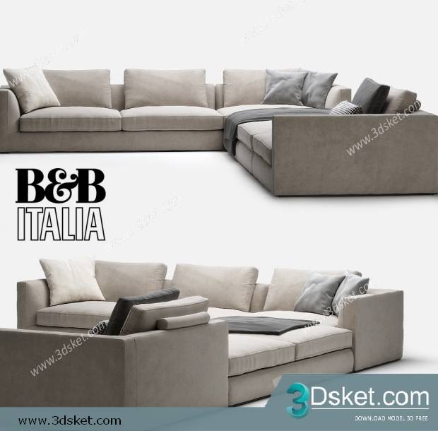 3D Model Sofa Free Download 259 - Download 3D Model Free, 3Dsket, 3dsky