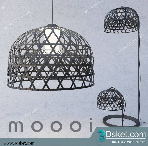 Free Download Ceiling Light 3D Model 0218