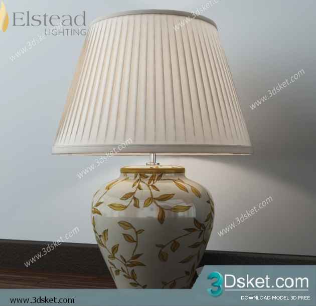 Free Download Table Lamp 3D Model 0212