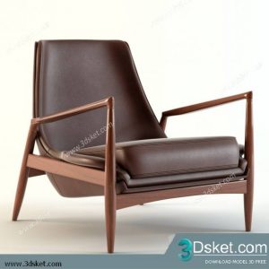 3D Model Arm Chair Free Download 366