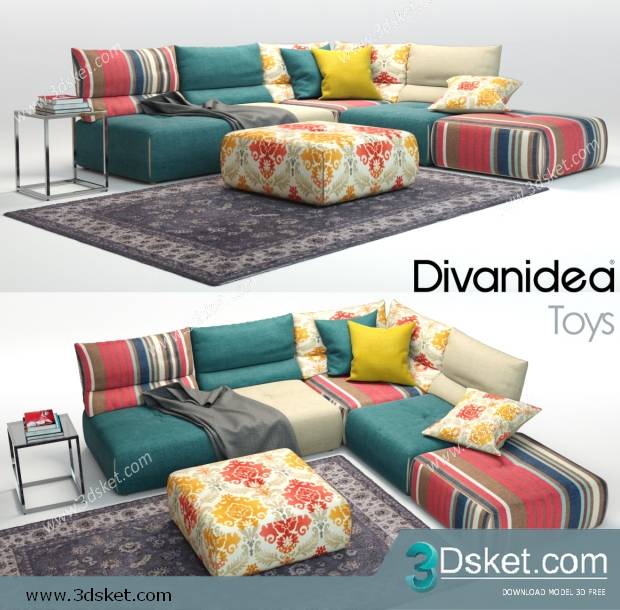 3D Model Sofa Free Download 264