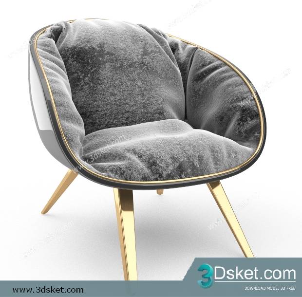 3D Model Chair Free Download 0233