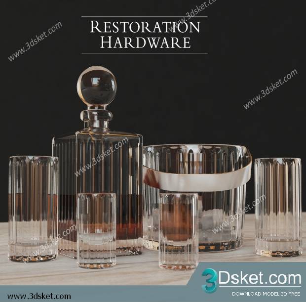 Free Download 3D Models Tableware Kitchen 0157