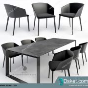 3D Model Table Chair Free Download 128
