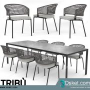 3D Model Table Chair Free Download 130