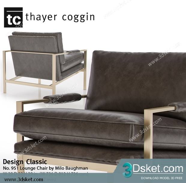 3D Model Arm Chair Free Download 369