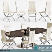 3D Model Table Chair Free Download 132