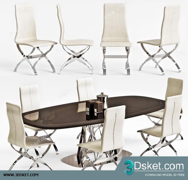 3D Model Table Chair Free Download 132