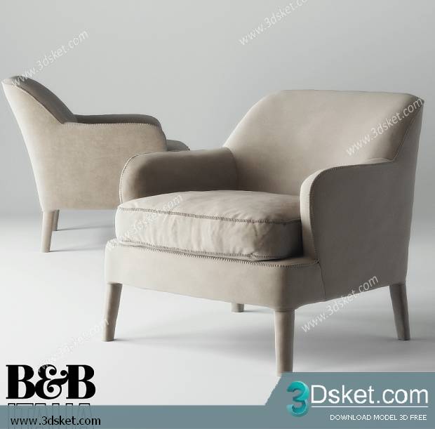 3D Model Arm Chair Free Download 371