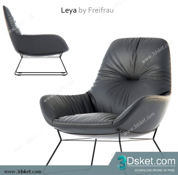 3D Model Arm Chair Free Download 372