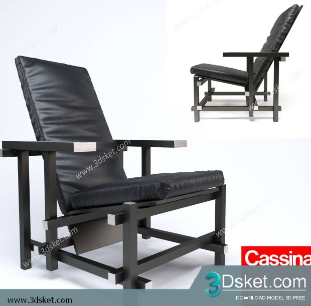 3D Model Arm Chair Free Download 373