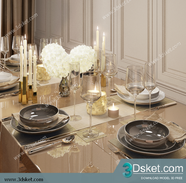 Free Download 3D Models Tableware Kitchen 0160