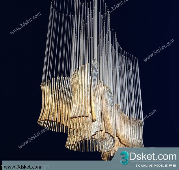 Free Download Ceiling Light 3D Model 0224