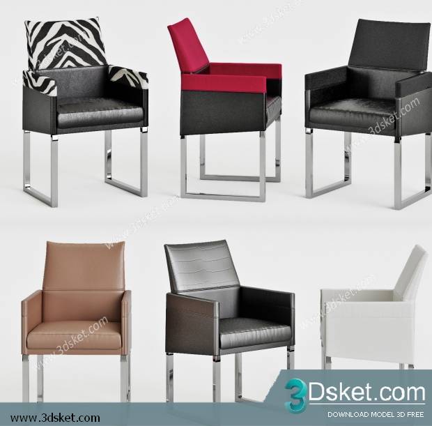 3D Model Arm Chair Free Download 379