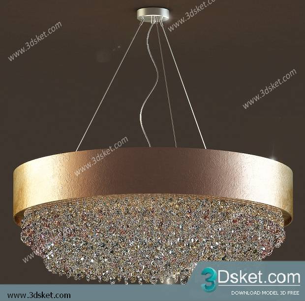 Free Download Ceiling Light 3D Model 0228