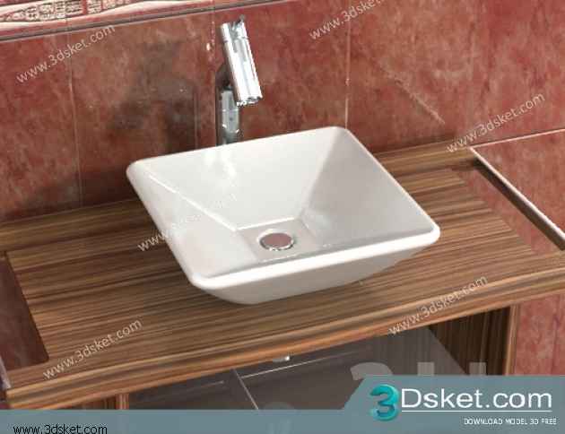 Free Download Wash Basin 3D Model 053