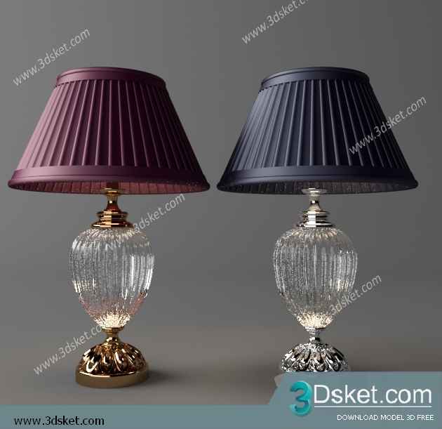 Free Download Table Lamp 3D Model 0218