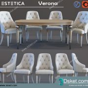 3D Model Table Chair Free Download 138