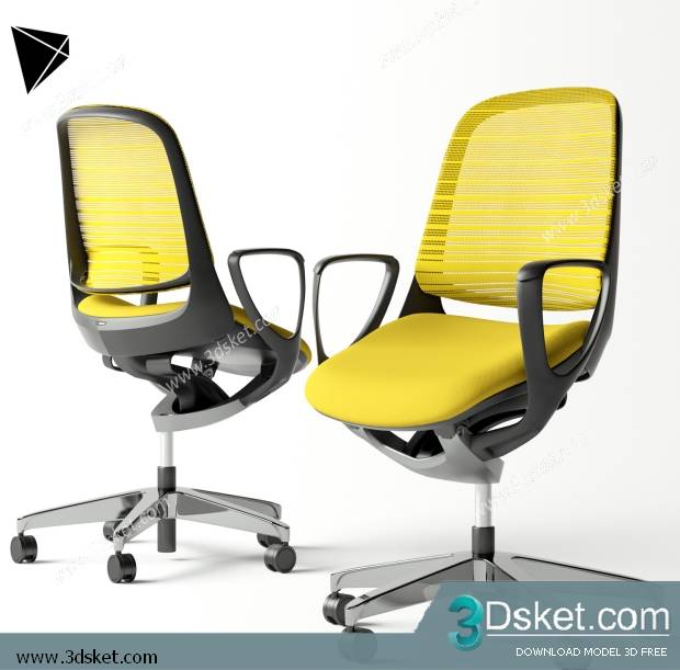 3D Model Arm Chair Free Download 389