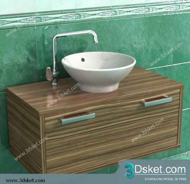 Free Download Wash Basin 3D Model 057
