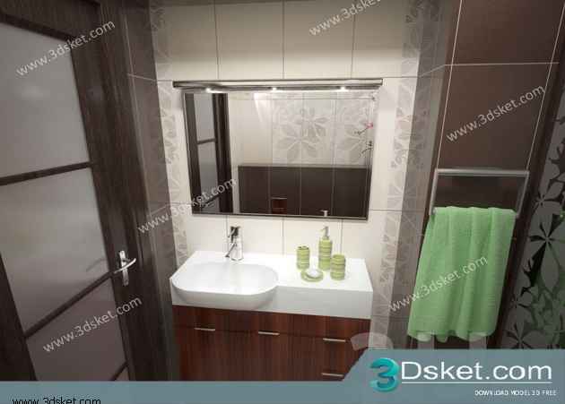 Free Download Wash Basin 3D Model 036