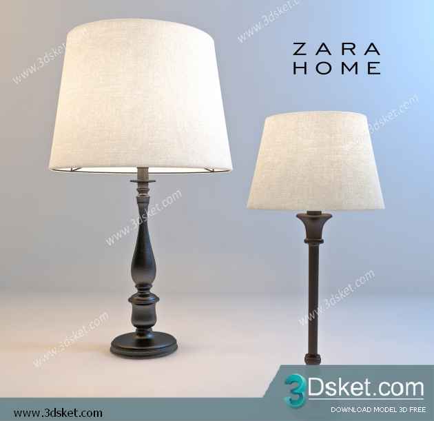 Free Download Table Lamp 3D Model 0220