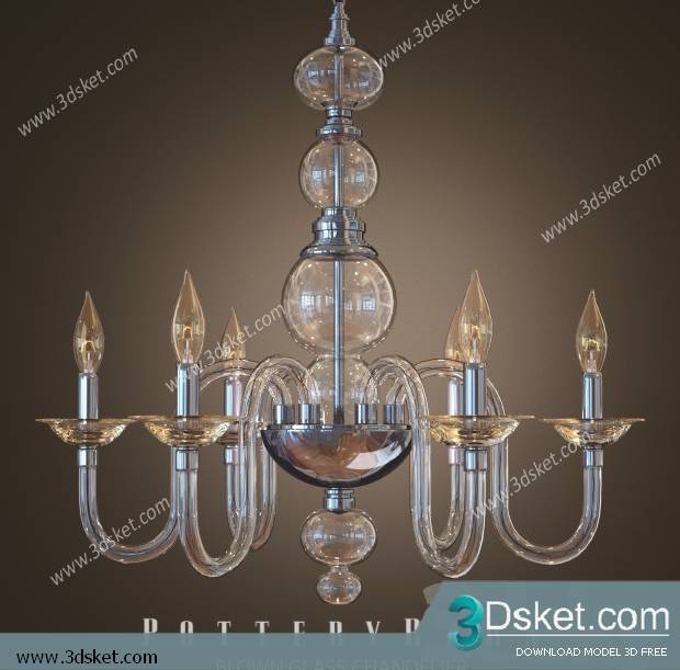 Free Download Ceiling Light 3D Model 0229