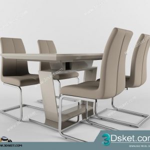 3D Model Table Chair Free Download 141