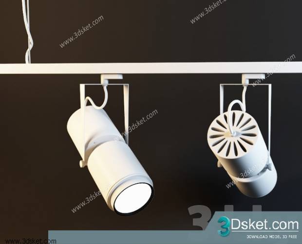 Free Download Spot Light 3D Model 002