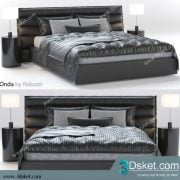 3D Model Bed Free Download Giường 211