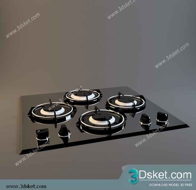 Free Download Kitchen Appliance 3D Model 097