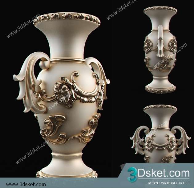 Free Download Vase 3D Model 0126