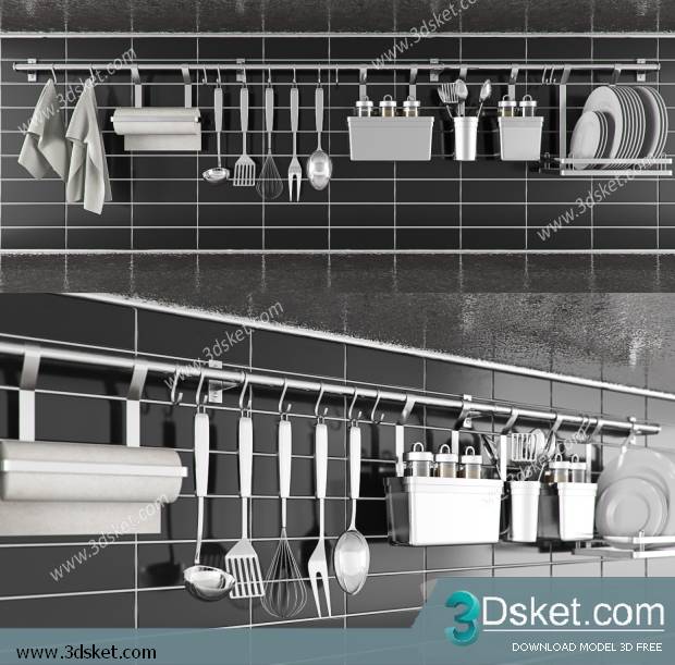 Free Download 3D Models Tableware Kitchen 0165