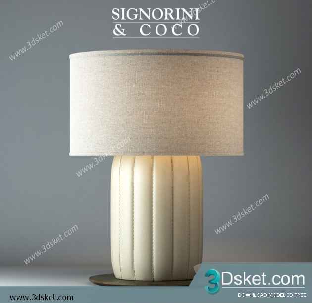 Free Download Table Lamp 3D Model 0222