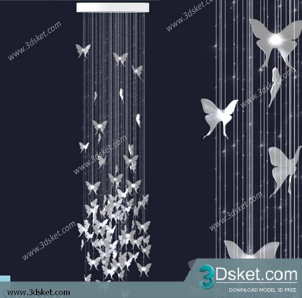 Free Download Ceiling Light 3D Model 0233