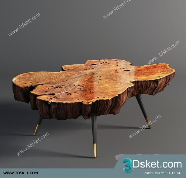3D Model Table Chair Free Download 143