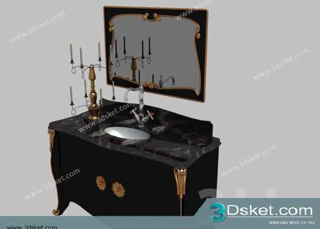 Free Download Wash Basin 3D Model 037