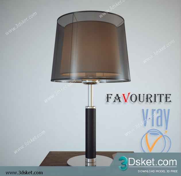 Free Download Table Lamp 3D Model 0223
