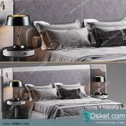 3D Model Bed Free Download Giường 218