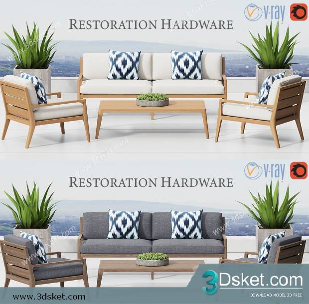 3D Model Sofa Free Download 0302