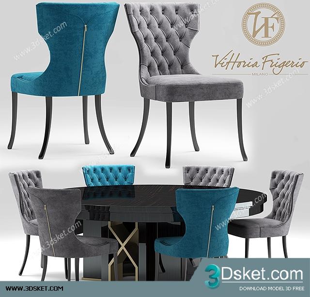 3D Model Table Chair Free Download 147