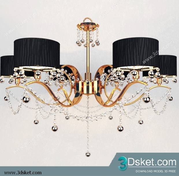 Free Download Ceiling Light 3D Model 0234