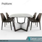 3D Model Table Chair Free Download 150