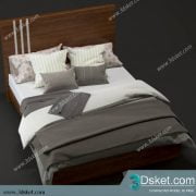 3D Model Bed Free Download Giường 226