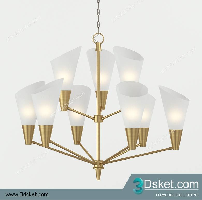 Free Download Ceiling Light 3D Model 0239