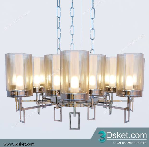 Free Download Ceiling Light 3D Model 0240