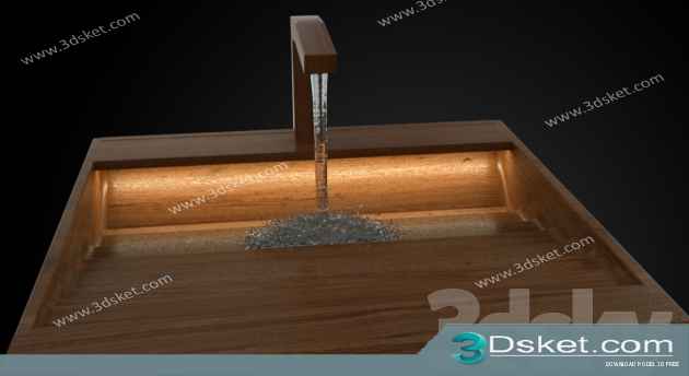 Free Download Wash Basin 3D Model 086