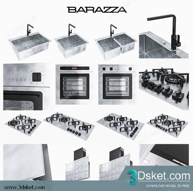 Free Download Kitchen Appliance 3D Model 0144