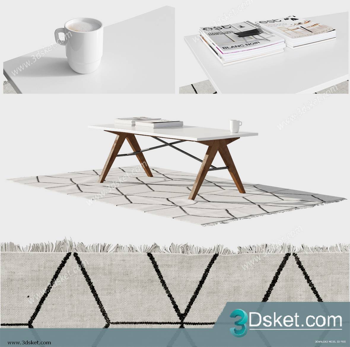 3D Model Table Free Download 0163